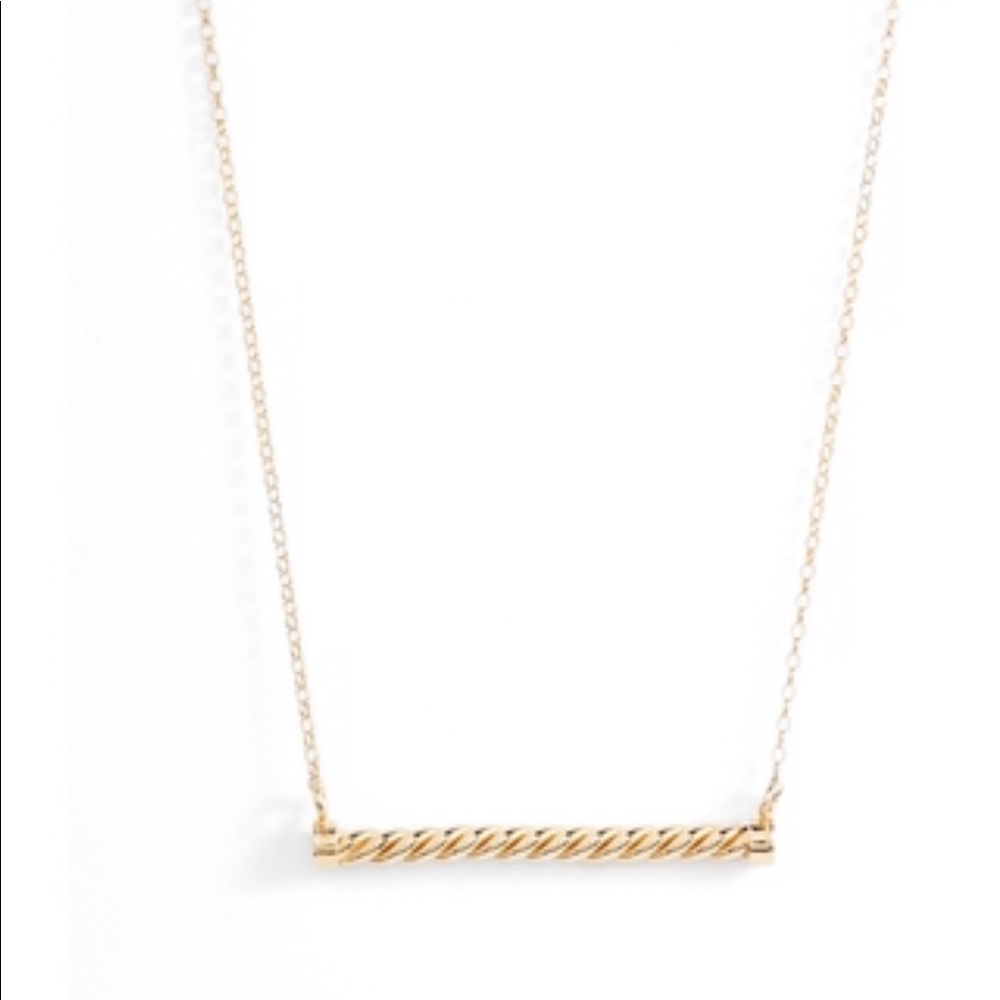 Argento Vivo Bar Pendant Necklace